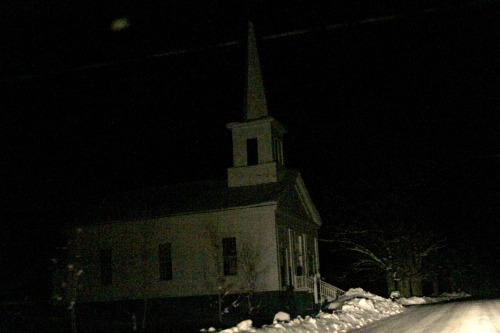 highways-are-liminal-spaces: Driving through rural New England after midnight in a snowstorm Novembe