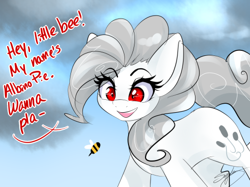and that’s why Albino Pie dates bees. ((Have a bonus update this weekend since I’ve been