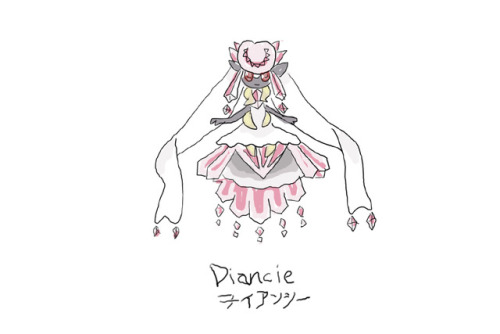 Drew Pokemon With My Left Hand, Diancie, Photoshop.