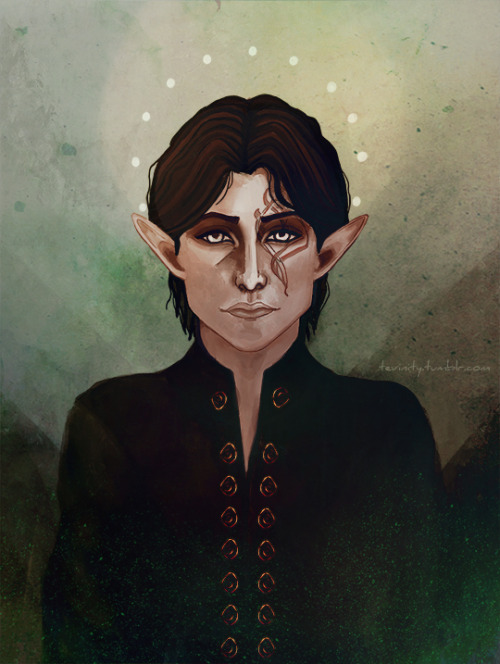 tevinity:Rion LavellanGiveaway Prize for @hawkes-little-wolf of her Inquisitor Rion Lavellan. Actual