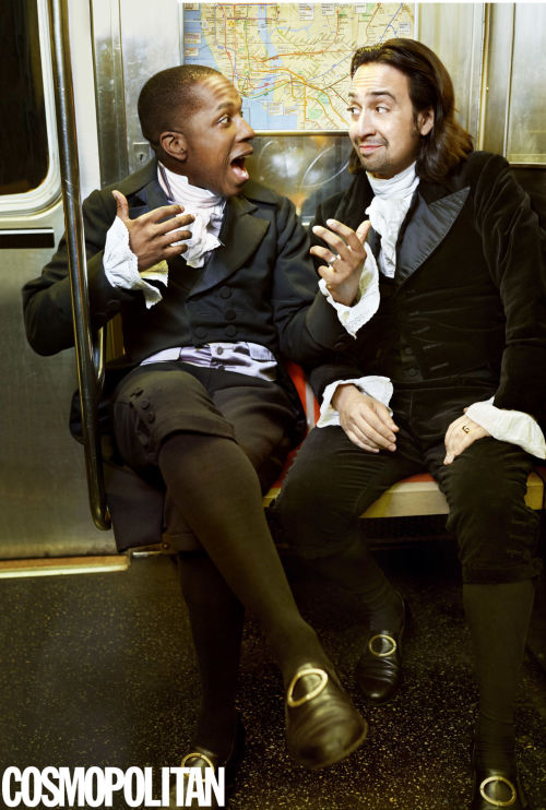 medievalpoc:Cosmopolitan Magazine Photoshoot for Hamilton, the “Hottest Ticket on Broadway&rdq