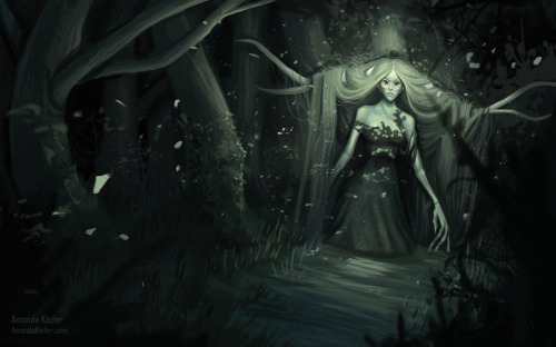 imagineamanda:My other Spectrum entry, it’s a piece I did a while ago but went back and sharpened it up.It’s called “Swamp Encounter”