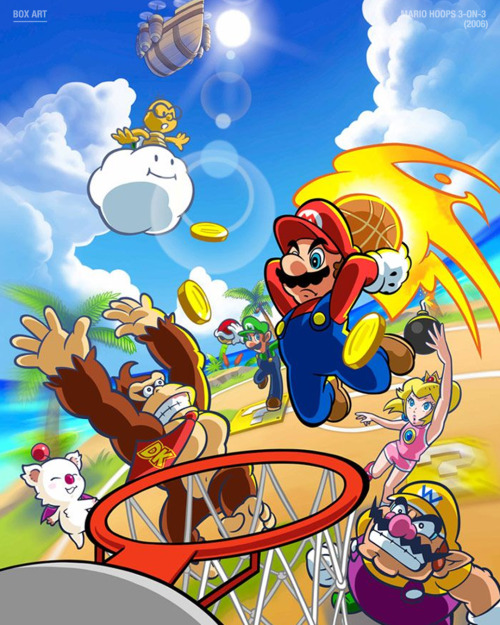 Boomshakalaka! Mario&rsquo;s on fire! Follow us for more video game art! Hang out with us on Twi