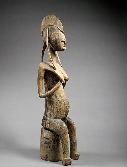 Seated Bamana woman, 15th-20th century Mali