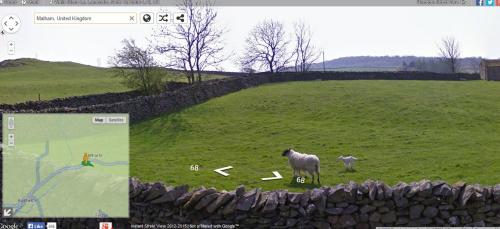 googlesheepview: White Stone Lane, Wharf, Yorkshire, UK