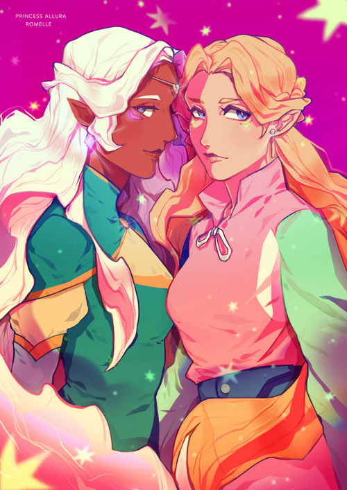 duckhymn:Princess Allura and Romelle, my two favorite Altean ladies❤