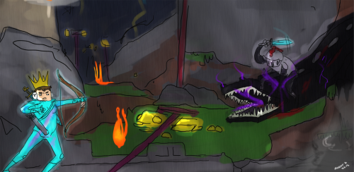 “ Fan art of The Final Episode by Muqot.
Zack and SirDredgery vs Markus and The Ender Dragons.
”