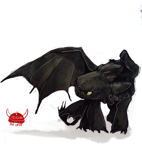 inhonoredglory:  dreamsoffools:  And a little fierce toothless for sunlitevenings :) I’m doing a big