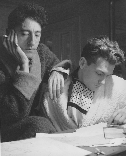 Jean Cocteau and Jean Marais by Cecil Beaton, 1940sCocteau was best friends with Edith Piaf and suff