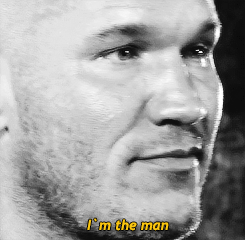 r-a-n-d-y-o-r-t-o-n:  Randy Orton message to Brock Lesnar. 