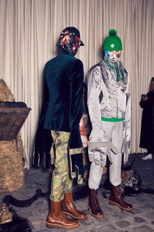 Backstage at Walter Van Beirendock