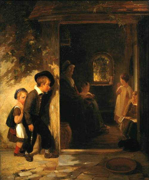 Thomas Webster Late at School 1834