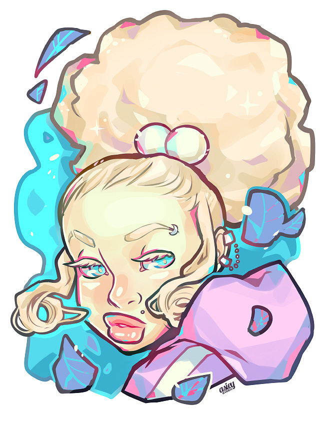 devotedtodiversityinart:  Asiey is a 22 year old freelance illustrator that has exceptional