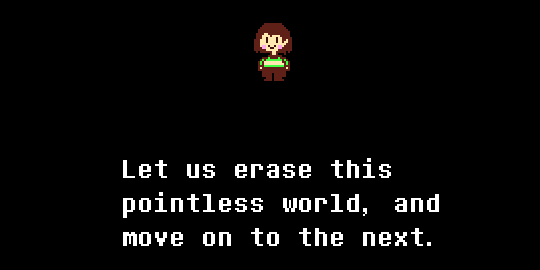 Nothing Useful Undertale Spoilers Chara Takes The Player S