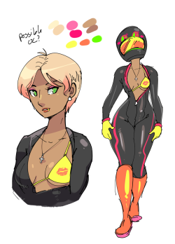 soubriquetrouge:  drcockula:  Yup after like…many months I finally drew this long neglected oc again. I still need to design her bike and stuff. Aw well she still look hot XD Besides Yaara, she has the biggest hips amongst my girls  Yessaassass 