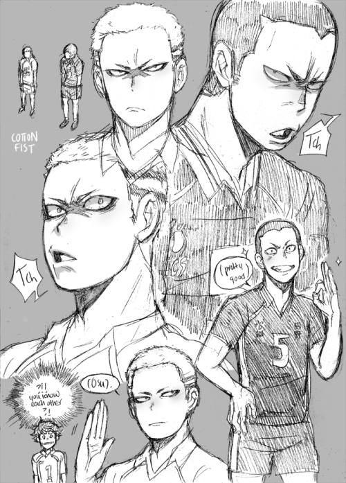 cottonfist:kyoutani becoming more sociable and learning how to properly rival tanaka (shamefully was