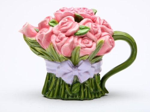 peachblushparlour:Flower Teapot, Strawberry Teapot, Roses Teapot, Cabbage Teapot, Pink Roses Teapot,