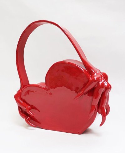 Porn photo springflower:heart-shaped ceramic bag by