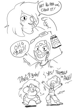 su-fairlanes:  Som rough breakfast doodles. My only question: when are they getting married jokes rooted in new-episode spoilers 