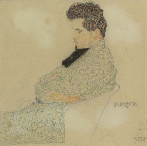 thunderstruck9: Egon Schiele (Austrian, 1890-1918), Porträt des Komponisten Arthur Löwenst