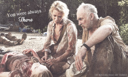 the-walking-dead-art:  You were always there , to wipe away the tears , to chase away my fears. 