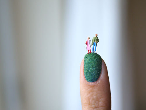 art-tension: Tiny Art at Your Fingertips: Nail Landscapes by Alice Bartlett You know the saying abou