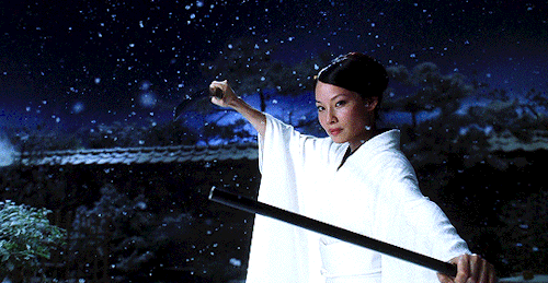 Lucy Liu as O-Ren Ishii in Kill Bill: Vol. 1 (2003), dir. Quentin Tarantino