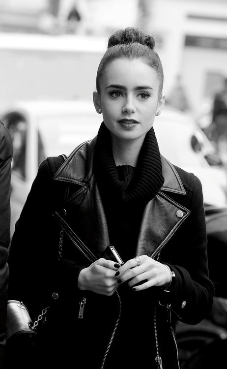 hauteinnocence:  Lily Collins in Paris, France 