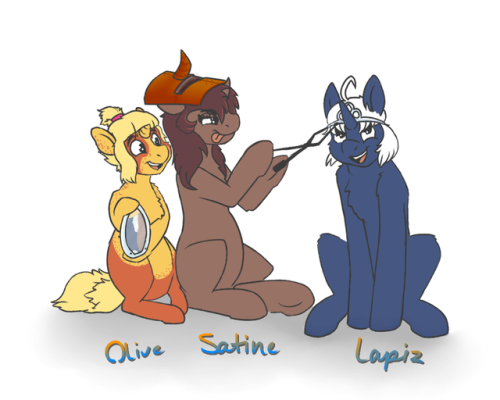 ask-the-french-olive: taffyslap:  Drawing a bunch of my favorite technicolor horses! The French Primary Colors! @ask-the-french-olive / @conflitdecanard , @satine-pony / @modtime , @ask-poison-joke Tried a different style. but hey, I’m never consistent…