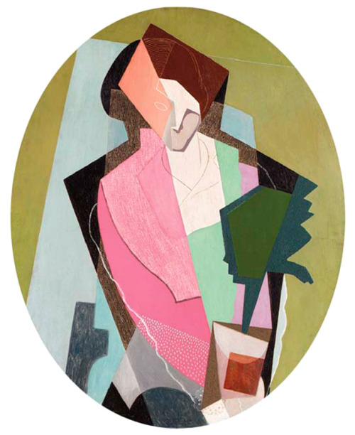 Woman with Green Plant, 1917, Gino Severini