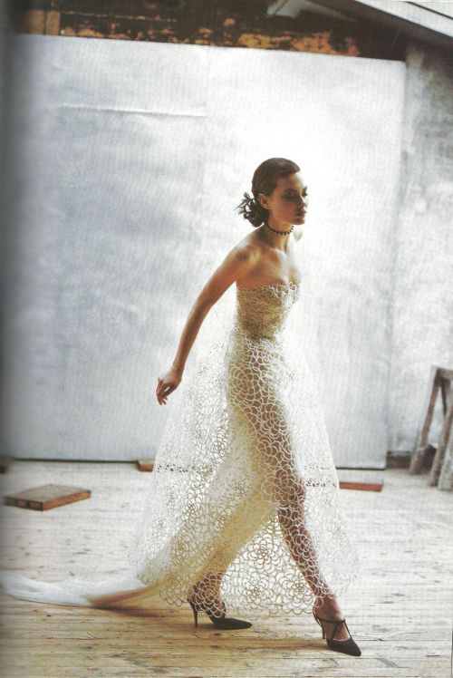Couture Clash by Peter Lindbergh, Vogue US, March 1997