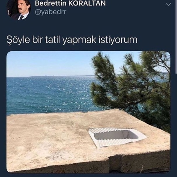 Tatil gibi tatil. Şöyle...