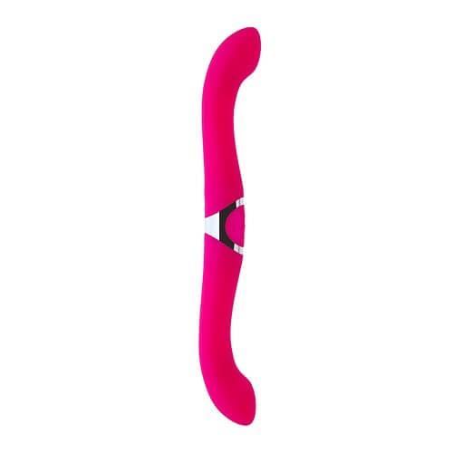 RECHARGEABLE DOUBLE ENDED VIBRATING DILDO