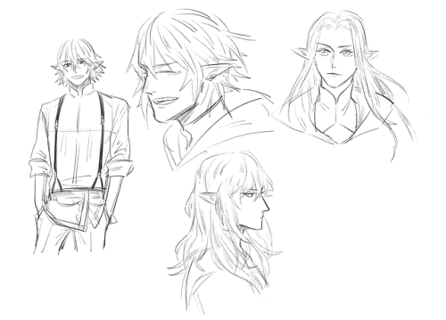 llandraws:I didn’t want to work on my assignments so here’s some doodles of (some of) my favourite e