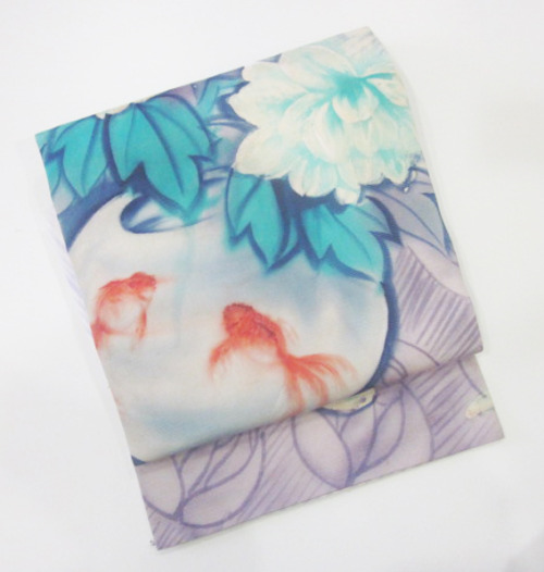 Lovely goldfishes and pond obi, seen on