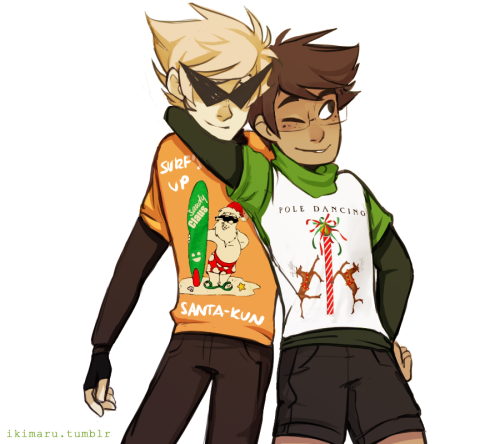 ikimaru:one of these times I’m gonna run out of funny sweaters but not this time :^)