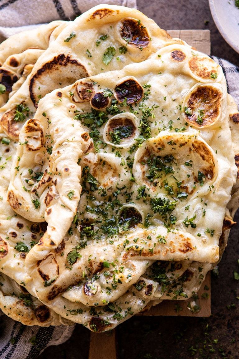 savorytoothgirl:  herbed garlic butter naan