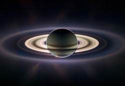 just&ndash;space:  Cassinis photo of Saturn with a photobomb by the Pale Blue Dot  js