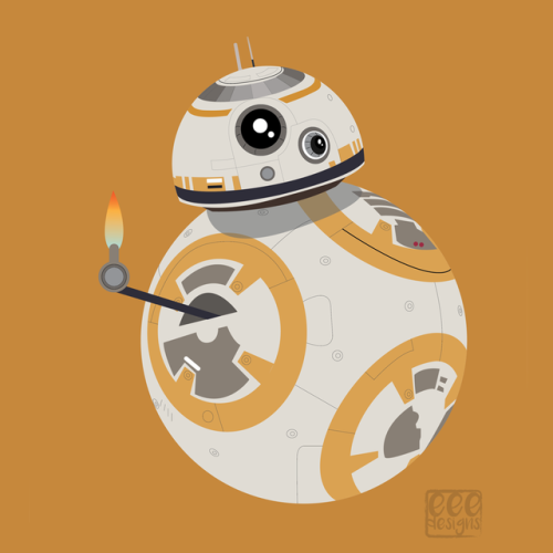  BB8 is BBGR8 - eee.designsAfter watching the trailer for the new Star Wars film I had to draw my fa