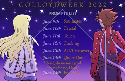 colloydweek: Thanks to everyone who has shown interest in joining this year’s Colloyd Week! Once aga