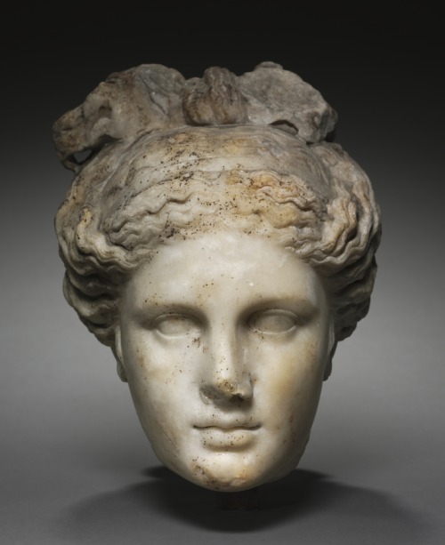 cma-greek-roman-art:Head of Aphrodite, 1-100, Cleveland Museum of Art: Greek and Roman ArtSize: Over