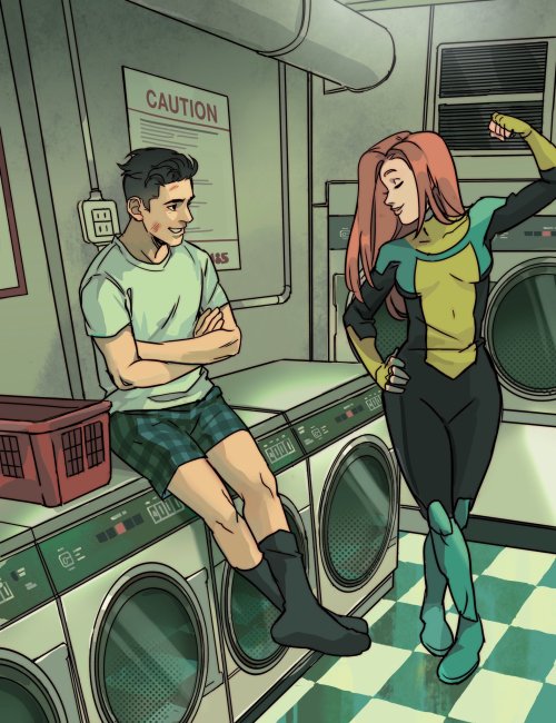 superheroes-or-whatever: Laundry day by Gabriel Picolo