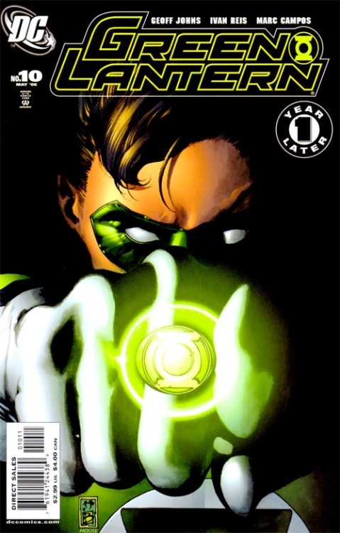 ungoliantschilde:  Green Lantern, Vol. 4 # 10, by Simone Bianchi, with colors by Moose Baumann. the second printing of this issue was a decolorized (except for the ring) variant.