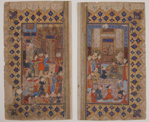 &ldquo;Enthronement of a Young Prince (Shapur II?)&rdquo;, Folio from a Yusuf and Zulaikha o