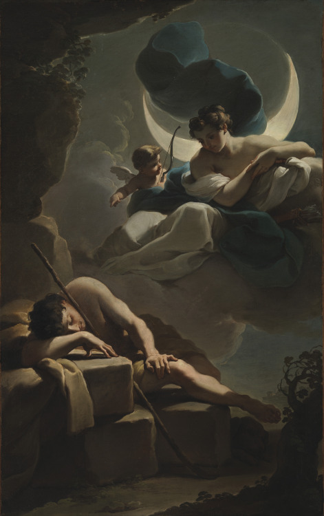 Selene and EndymionUbaldo Gandolfi (Italian; 1728–1781)ca. 1770Oil on canvasLos Angeles County Museu