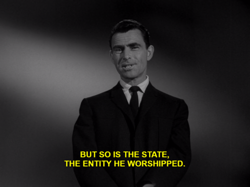 handblogfortherecentlydeceased:“The Obsolete Man,” The Twilight Zone