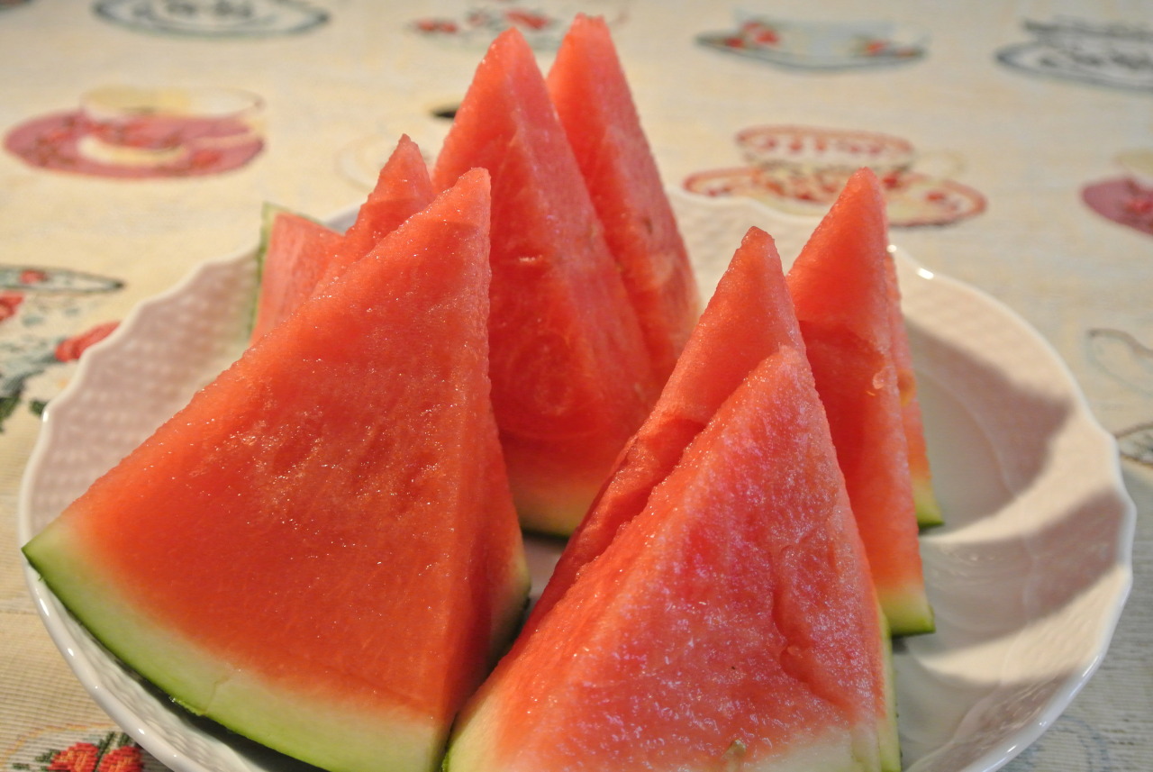 chuck-snowbug:  Fruit Paradise 2014: Part 4 - Watermelon, Asian Pear, Apple &amp;