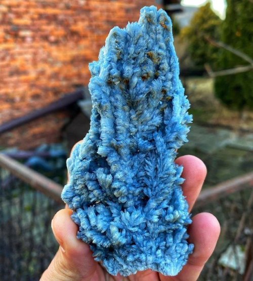 geologyin-blog: This is Insane Blue Barite crystals from Romania   Photo: Natures Goodz