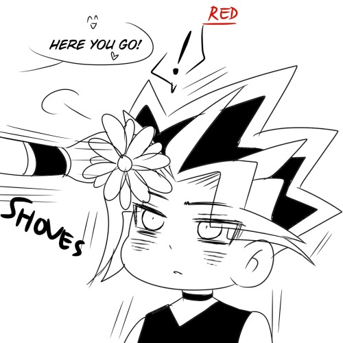 shinayashipper: Atem doesn’t know how to handle flowers. - Based on that one Cat video: WATCH 