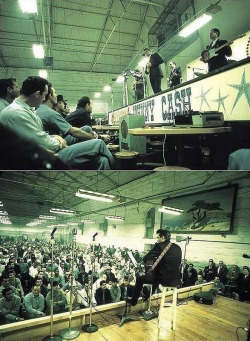 fuckyeahvintage-retro:  Johnny Cash at Folsom Prison, 1968 © Jim Marshall 